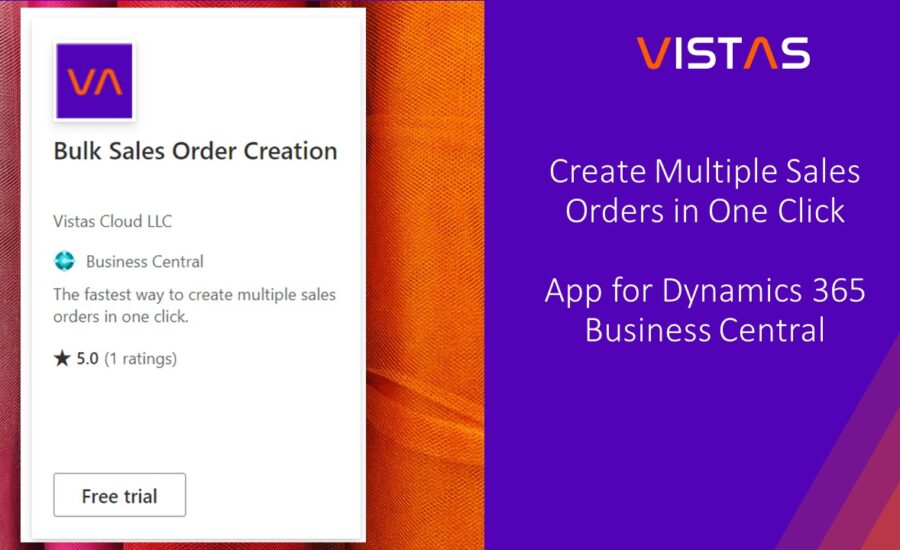 Create Multiple Sales Orders in One Click 