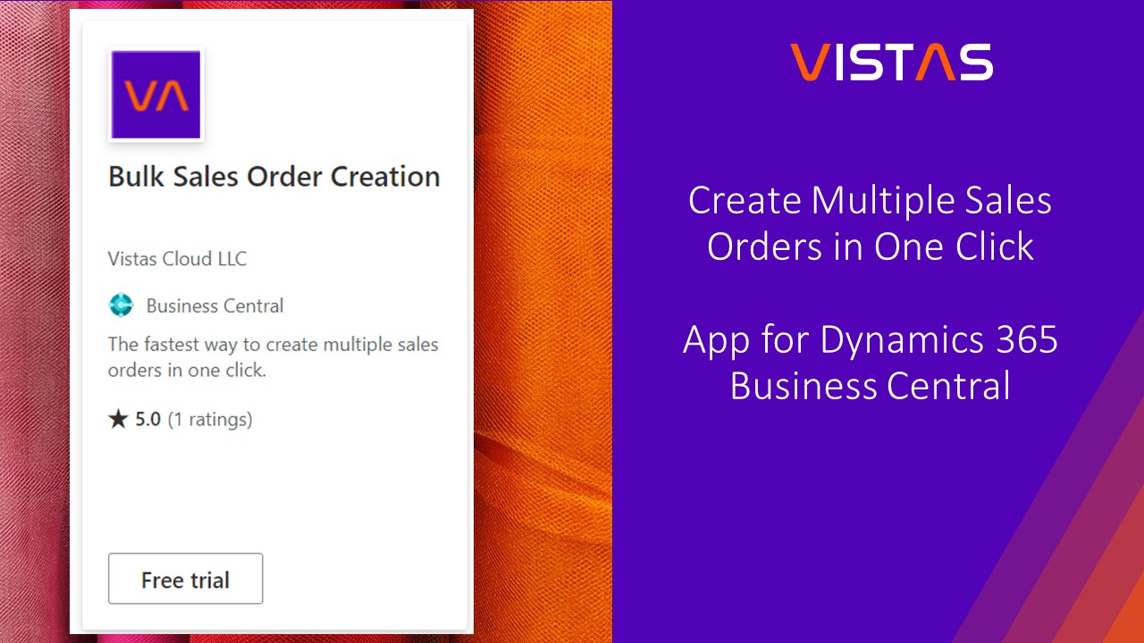 Create Multiple Sales Orders in One Click